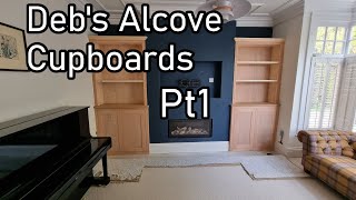 Debras Alcove cupboards amp Shelves build Pt1  Making the carcasses from QMark ply [upl. by Ackley180]