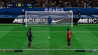 EA FC25  PSG Vs Stade Rennais Penalty Shootout  ligue 1 [upl. by Arhsub]