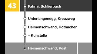 STI Ansagen • 43 • Thun – Steffisburg – Fahri – Unterlangenegg – Heimenschwand [upl. by Adnawot]