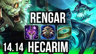 RENGAR vs HECARIM JGL  Rank 1 Rengar 1526 Legendary 600 games  EUW Challenger  1414 [upl. by Nnaeirelav]