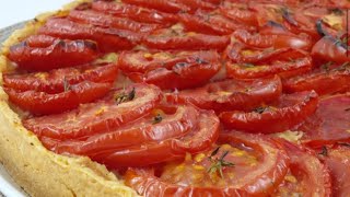 TARTE A LA TOMATE  RECETTE SIMPLE À REALISER ET BONNE [upl. by Ikey]