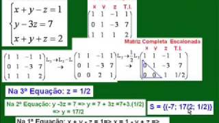 10 Sistema Linear  Método Triangulação Conc Púb Vestibulares ENEM 1º e 2º Graus  CC V204 [upl. by Elvera]