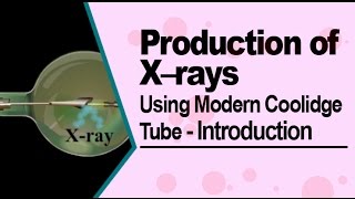 Production of X–rays Using Modern Coolidge Tube  Introduction [upl. by Sanchez]