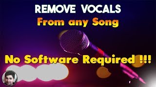 How to Remove Vocals from a Song with a Website  Make Karaoke with no software Tutorials  Vocal [upl. by Alyk]