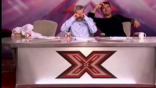 X Factor Audition  Penelope  Sharon Osbourne and Louis Walsh Cant Stop Laughing [upl. by Blackmun728]