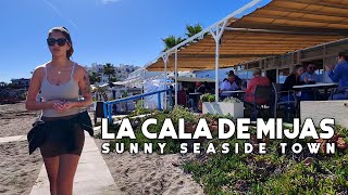 La Cala de Mijas Spain Sunny Seaside Town February 2024 Update  Costa del Sol  Málaga 4K [upl. by Yleme170]