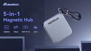 Kickstarter MEMDock The UltraCompact Magnetic USBC Hub [upl. by Trebbor]