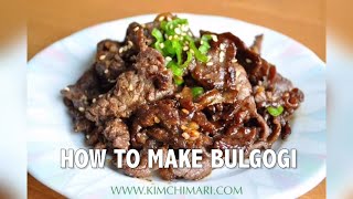 How to make Bulgogi Korean BBQ Beef [upl. by Bogosian]