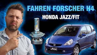 Fahren Forscher H4 LED Lights Fitted to 2004 Honda JazzFit [upl. by Drolet]