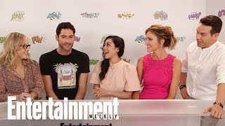 Lucifers Tom Ellis Spills On Four Special Standalone Episodes  SDCC 2017  Entertainment Weekly [upl. by Anauj187]