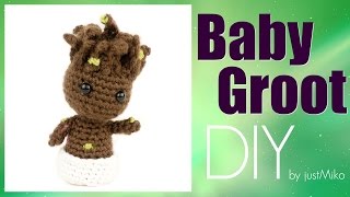 Baby Groot 🌱 häkeln Do it Yourself Amigurumi  Marvel  EngSub by justMiko [upl. by Eixela949]