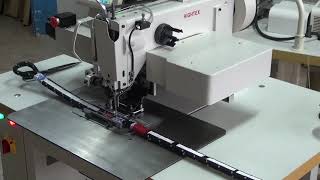 733PLC Splicing hard rope Dyneema by automatic sewing machine [upl. by Cherri491]