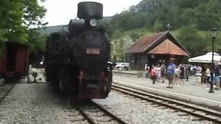 Uska pruga  Narrow gauge railway Šargan VitasiMokra GoraVišegrad [upl. by Nohsram]