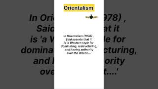 orientalism edward Said literary theory english literature [upl. by Schuyler]