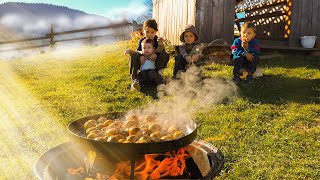 How One Family Lives in the Mountains Preparing Food for the Harsh Winter Part 1 [upl. by Anjali354]