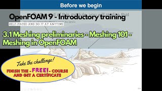 31 Module 3  Meshing in OpenFOAM openfoamtraining [upl. by Laohcin]