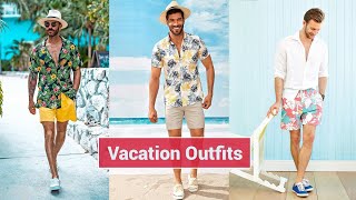 Mens Beach Vacation Outfits  Mens Summer Outfit Inspiration  Tropical Lookbook [upl. by Singh684]