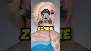 HOW PRINCESS ELSA WOULD LOOK LIKE IF SHE WAS BITTEN BY ZOMBIE shortseua youtube youtubeshorts [upl. by Hulen]