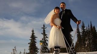 Wedding in BC with Skiing amp Snowmobiling [upl. by Efioa20]