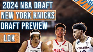 2024 NBA New York Knicks Draft Preview  Fits Needs Trade Rumors [upl. by Avid]