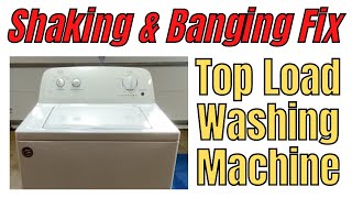 EASY FIX for an OutofBalance Washing Machine  Roper Top Load Washing Machine Shaking Violently [upl. by Ellenahs]