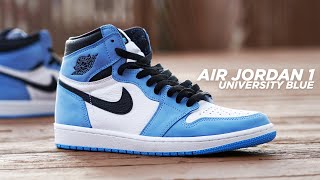 Air Jordan 1 UNIVERSITY BLUE UNC 2021 Review amp On Feet [upl. by Eronaele]