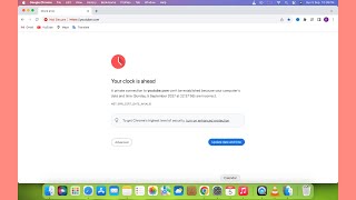 How to Fix Your Clock is Ahead  Your Clock is Behind  Google Crome Error Clock Time Ahead [upl. by Larner]