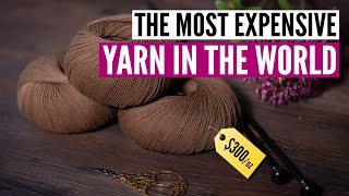 Vicuña wool  what it feels like knitting with the most expensive yarn in the world [upl. by Nnylacissej]