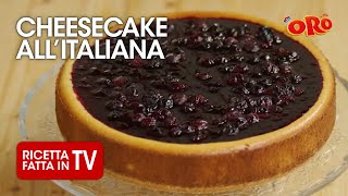 CHEESECAKE ALLITALIANA di Benedetta Rossi  Ricetta TV Fatto in Casa per Voi [upl. by Laehcor926]