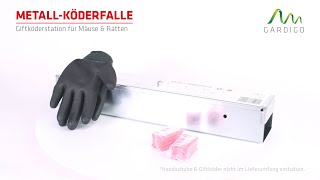 MetallKöderfalle │ die robuste Giftköderstation für Mäuse und Rattenbefall von Gardigo [upl. by Enoyrt346]