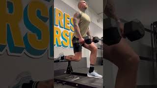 Knee rests for better Bulgarian Split Squat stability [upl. by Kellda]