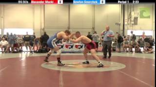 Men 120 KG  2645 lbs  Alexander Macki vs Newton Smerchek [upl. by Nonnarb175]