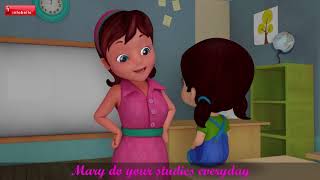 Doing Homework Daily  Good Habits Songs for Kids  Infobells [upl. by Aleydis]