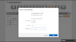 Fastmetrics Cloud Phone System How to upload custom music for on hold audio [upl. by Arihay]