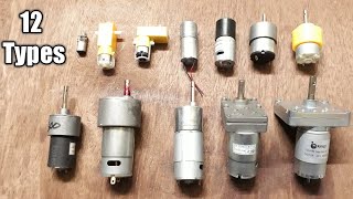 12 Types of DC Gear Motor Torque Power RPM all Details [upl. by Anilra]