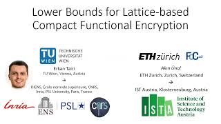 Functional Encryption and Even More Eurocrypt 2024 [upl. by Bouchard]