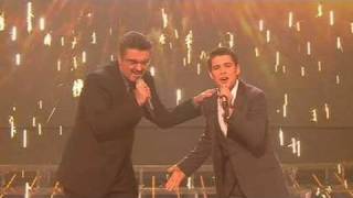 The X Factor 2009  Joe amp George Michael Dont Let The Sun  Live Show 10 itvcomxfactor [upl. by Amej]