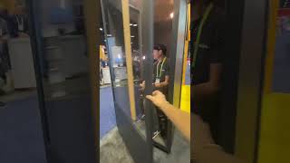 Caterpillars Custom Soundproof Listening Booth at DistribuTECH2024 [upl. by Akiemaj]