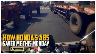 How HONDA ABS saved me this monday  Honda CB350 RS [upl. by Vershen]