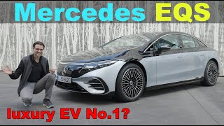 World’s best luxury EV Mercedes EQS 580 AWD driving FULL REVIEW [upl. by Hanyaz958]