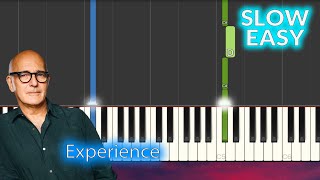 Ludovico Einaudi  Experience SLOW EASY Piano Tutorial [upl. by Enimzzaj]