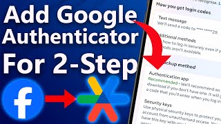 How to Add Google Authenticator to Facebook  Easy TwoFactor Authentication Setup For FacebookFB [upl. by Rainah]