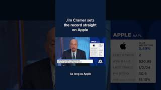 Jim Cramer sets the record straight on Apple [upl. by Llednyl]