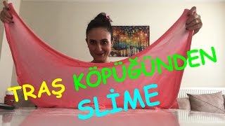 Traş Köpüğünden Simli Slime Yapımı  DIY Kendin Yap [upl. by Artinek]