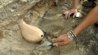 WINE USED IN RITUAL CEREMONIES 5000 YEARS AGO IN GEORGIA THE CRADLE OF VITICULTURE [upl. by Nikolaos]