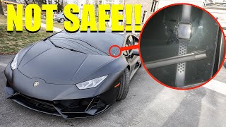 if you ever see APPLE WATCH on Lamborghini Huracan TAKE IT OFF ITS NOT SAFE [upl. by Damas]