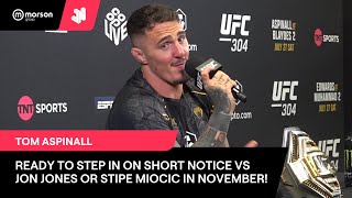 Tom Aspinall is READY to step in vs Jon Jones or Stipe Miocic November UFC MMA [upl. by Vlada]