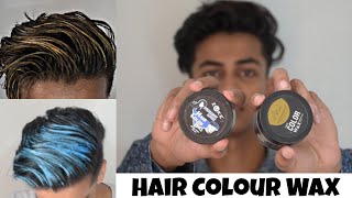 How to use HAIR COLOUR WAX  Malayalam  Get temporary hair colour Melbin Styles [upl. by Jemima]