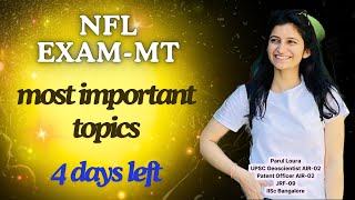 NFLexamMTImportant topics to be covered4days leftChapters to be revised [upl. by Lehcear]