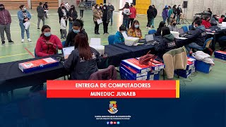 ENTREGA DE COMPUTADORES  MINEDUC JUNAEB [upl. by Eylhsa831]